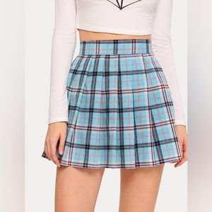 Cotton Candy Plaid Skirt